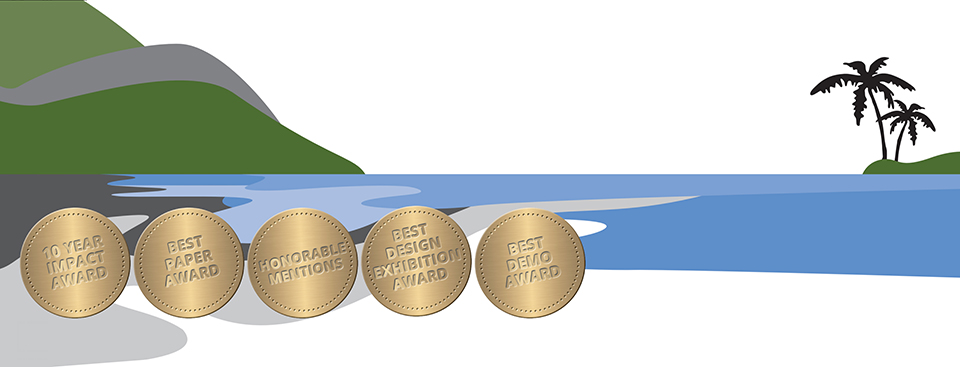 Illustration of Maui with award coins